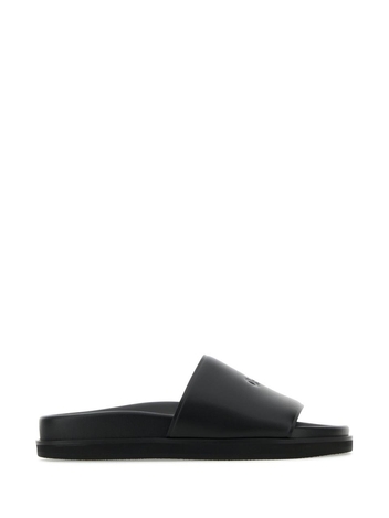 오프 화이트 SS24 OFF WHITE SLIPPERS OWIT006C99LEA001 1010 BLACKBLACK