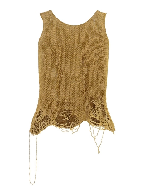 알13 SS24 Knitted tank top R13WY204Y121B_Y121B Gold