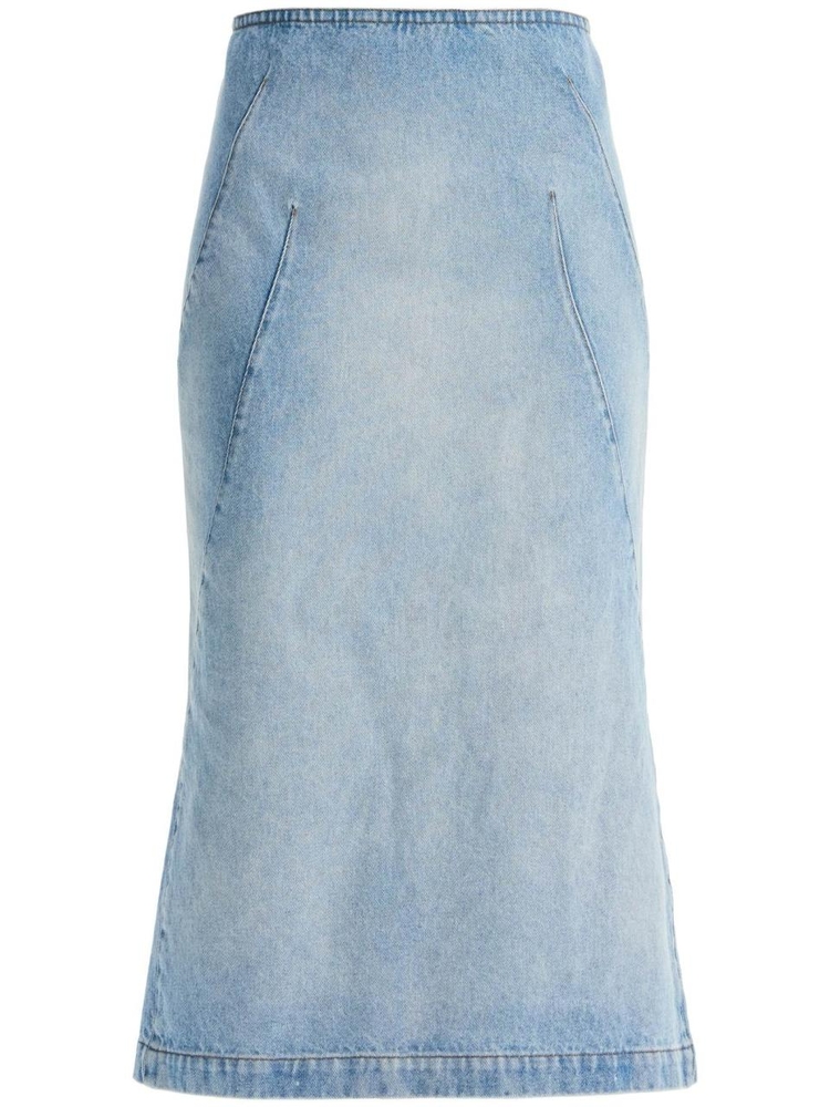 드리스반노튼 FW24 denim sibyl skirt 242 010825 9391 LIGHT BLUE