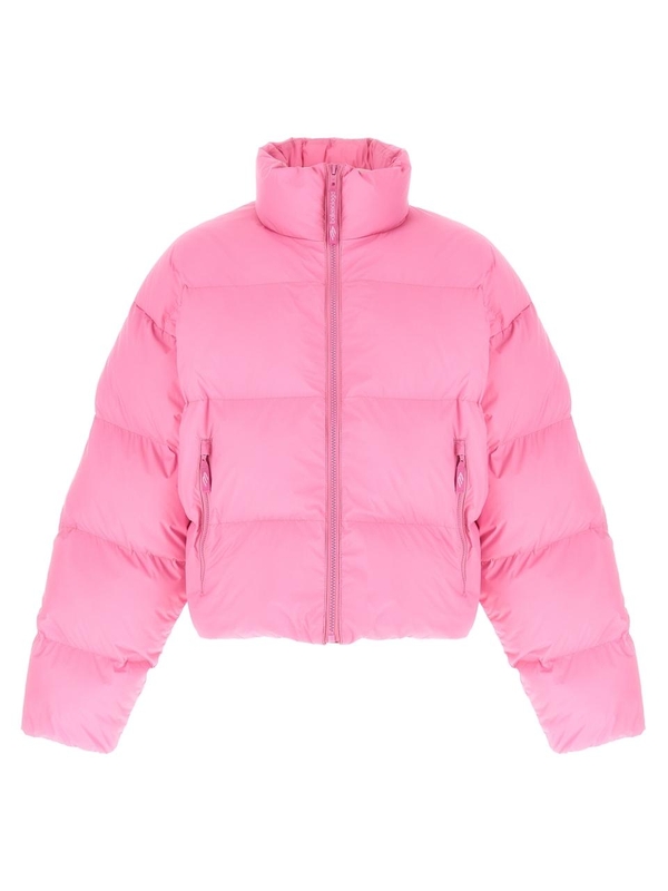 발렌시아가 FW24 Cropped puffer jacket 809489TNO125630 Pink