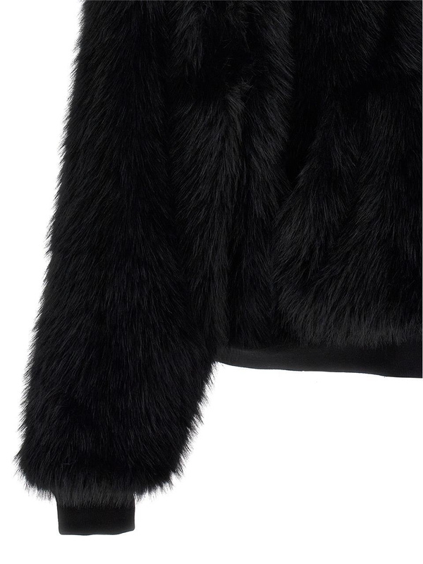 발렌시아가 FW24 Eco fur hooded 809469TPQ231000 Black  