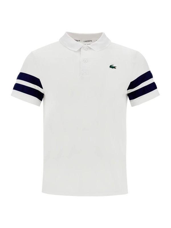 라코스테 FW24 ultra-dry sport polo DH7352 AD WHITE NAVY BLUE