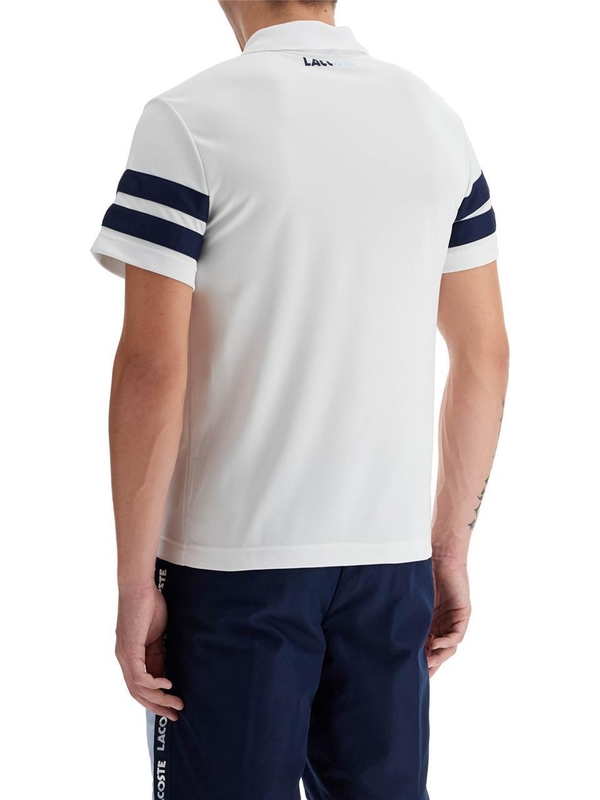 라코스테 FW24 ultra-dry sport polo DH7352 AD WHITE NAVY BLUE