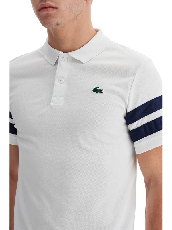 라코스테 FW24 ultra-dry sport polo DH7352 AD WHITE NAVY BLUE