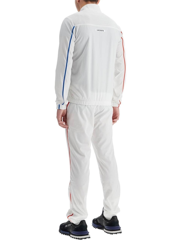 라코스테 FW24 sporty tracksuit with contrasting stitching WH7573 AD WHITE WHITE