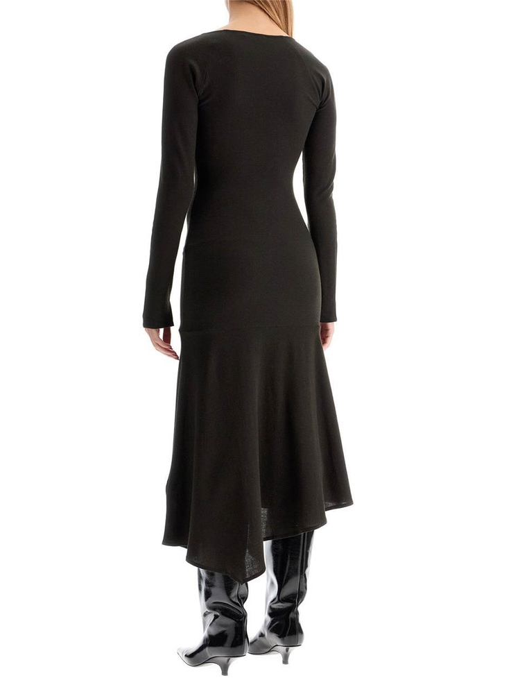 팔로마 울 FW24 kira midi dress in TO3001248 KHAKI