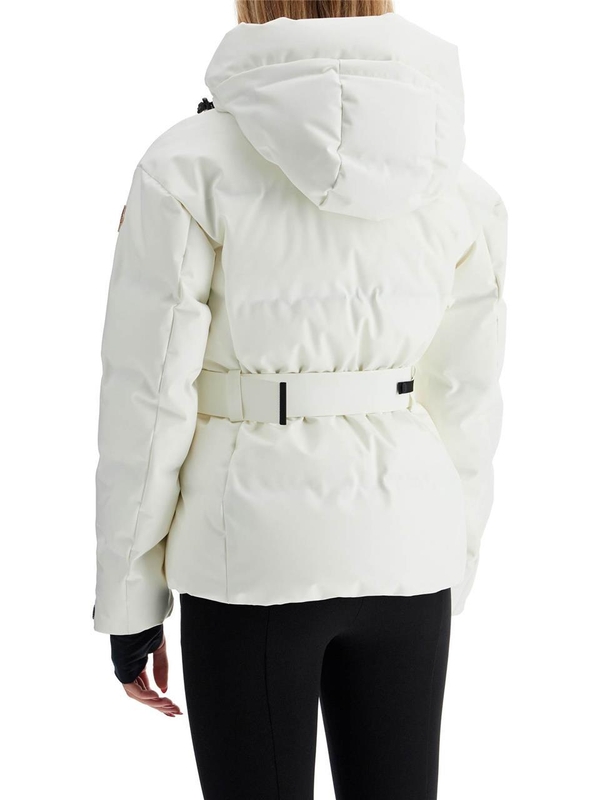 몽클레르 그레노블 FW24 tolima ski down jacket with belt 1A000 31 5799A CREAM