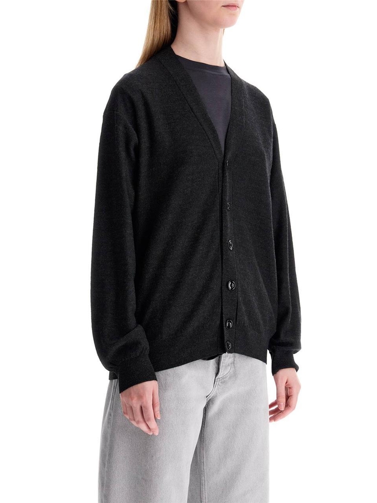 르메르 FW24 convertible wool cardigan for all TO1082 LK087 ANTHRACITE