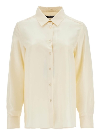 위켄드 막스마라 FW24 silk washed shirt ALMINA AVORIO