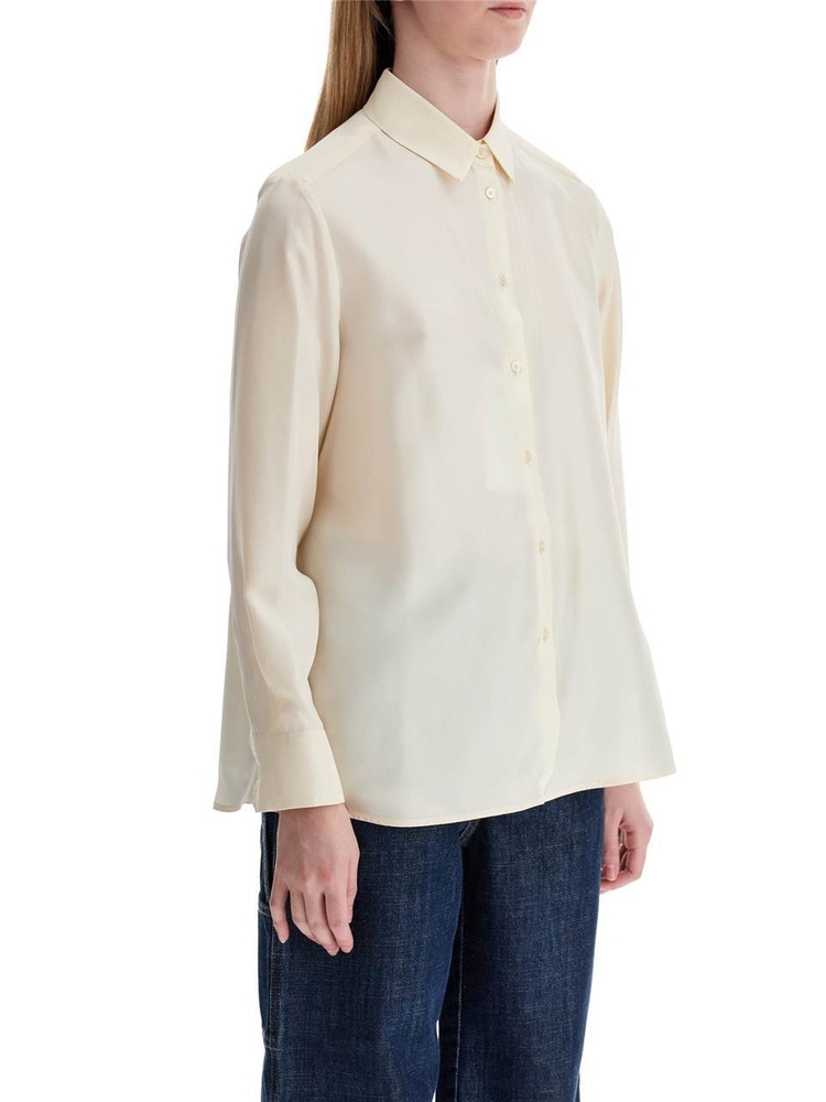 위켄드 막스마라 FW24 silk washed shirt ALMINA AVORIO