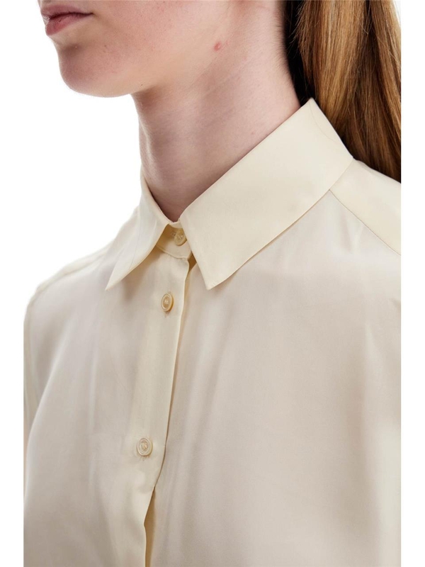 위켄드 막스마라 FW24 silk washed shirt ALMINA AVORIO