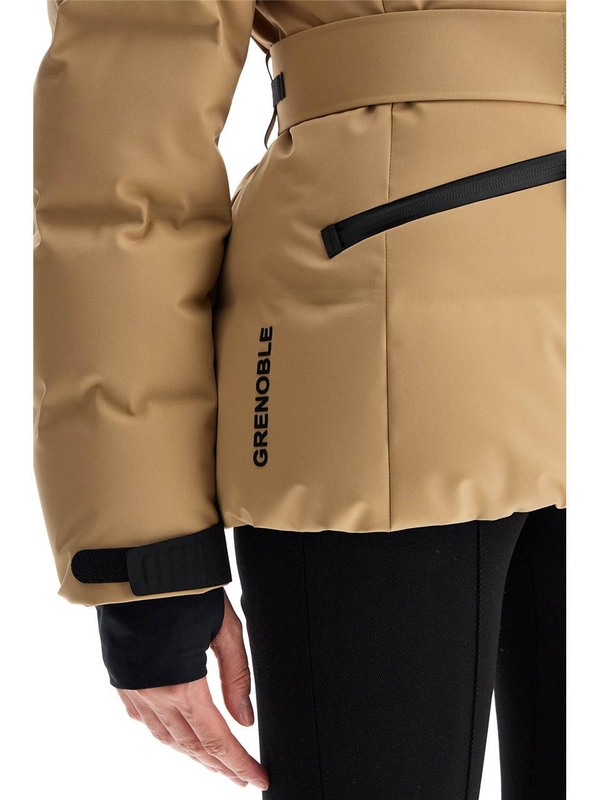 몽클레르 그레노블 FW24 tolima belted ski down jacket 1A000 31 53066 OPEN BEIGE