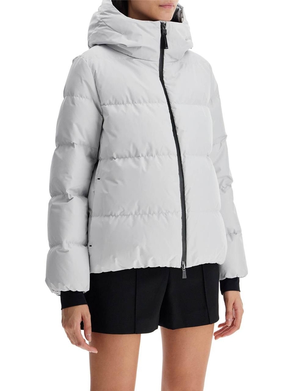 에르노 라미나르 FW24 short down jacket with hood PI00371DL 11126 LATTE