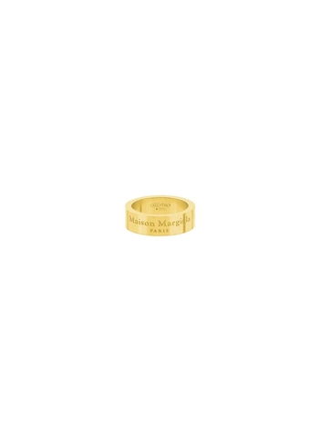 메종마르지엘라 FW24 ring with logo design SM1UQ0081 SV0158 YELLOW GOLD PLATING BURATTATO