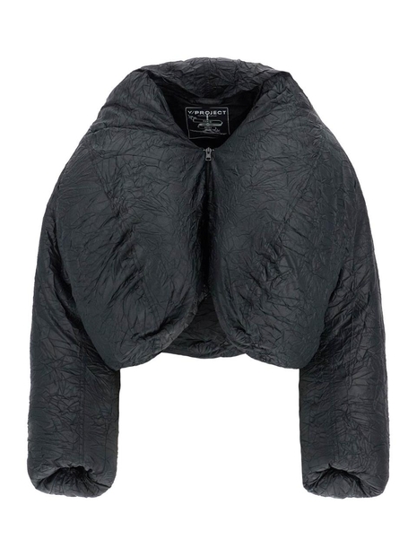 와이프로젝트 FW24 cropped down feather 103JA002 F547 BLACK