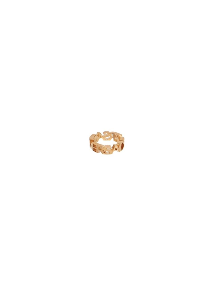 베르사체 FW24 ring with logo design 1002575 1A00620 VERSACE GOLD