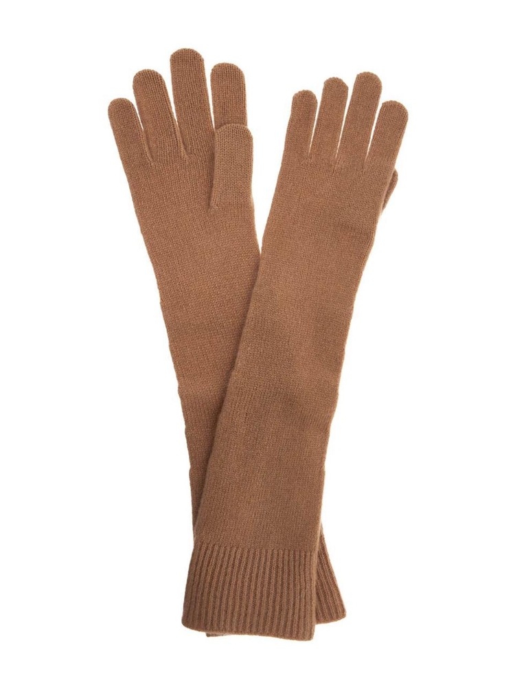 토템 FW24 long wool and cashmere gloves 244 WSG0009 YA0004 CAMEL 033