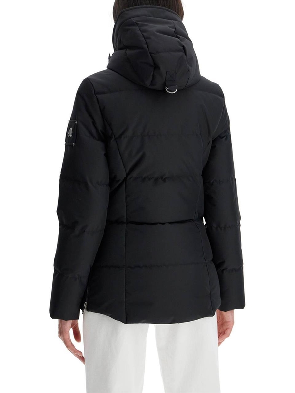 무스너클 FW24 cloud 3q down jacket with she M34LJ179S BLK W/BLK SH