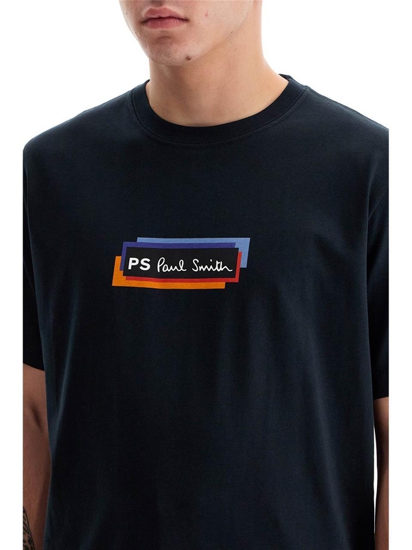 폴 스미스 FW24 t-shirt with logo print M2R 011R NP4808 VERY DARK NAVY