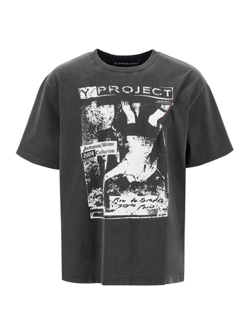 와이프로젝트 FW24 t-shirt with printed pinch 204TS020 J83 VINTAGE BLACK