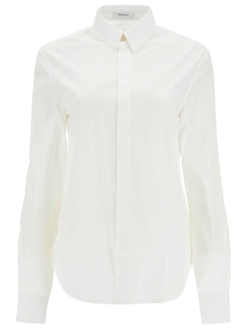 워드로브 NYC FW24 flared cotton shirt for women W1028R12 WHITE