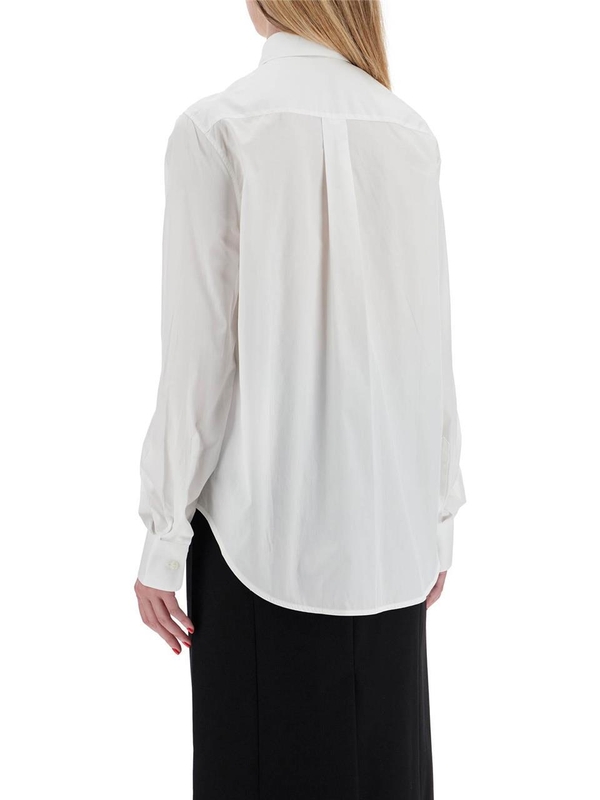 워드로브 NYC FW24 flared cotton shirt for women W1028R12 WHITE