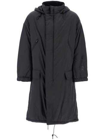 와이쓰리 FW24 long padded nylon parka coat IW7486 BLACK