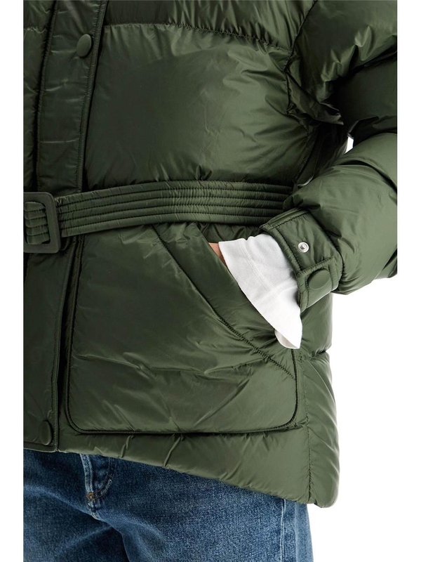 옌키옌키 FW24 michlin belted down jacket MICHLIN LEON KHAKI