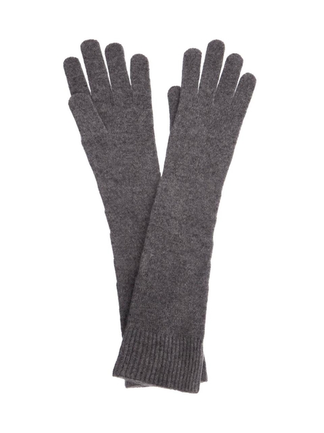 토템 FW24 long wool and cashmere gloves 244 WSG0009 YA0004 GREY MELANGE 074