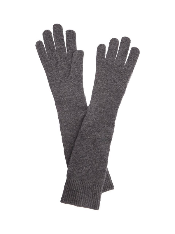 토템 FW24 long wool and cashmere gloves 244 WSG0009 YA0004 GREY MELANGE 074