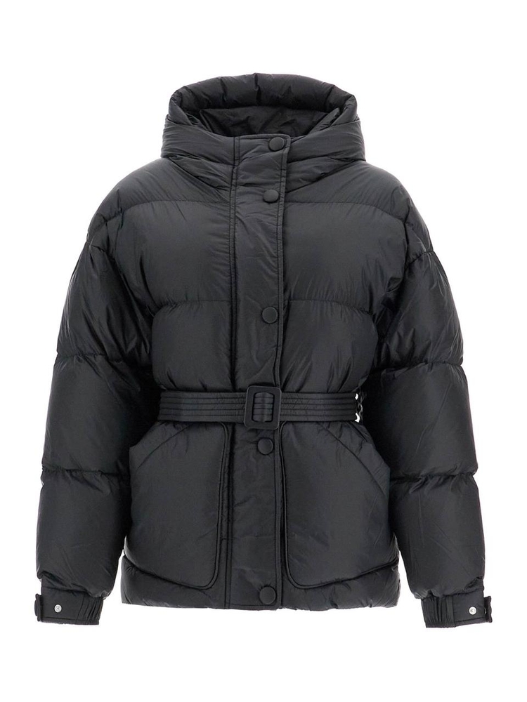 옌키옌키 FW24 michlin belted down jacket MICHLIN LEON BLACK