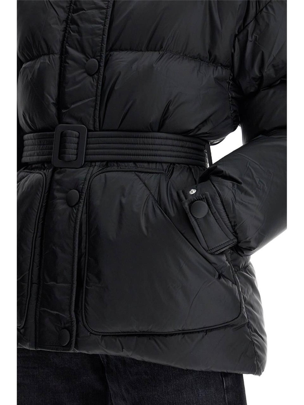 옌키옌키 FW24 michlin belted down jacket MICHLIN LEON BLACK