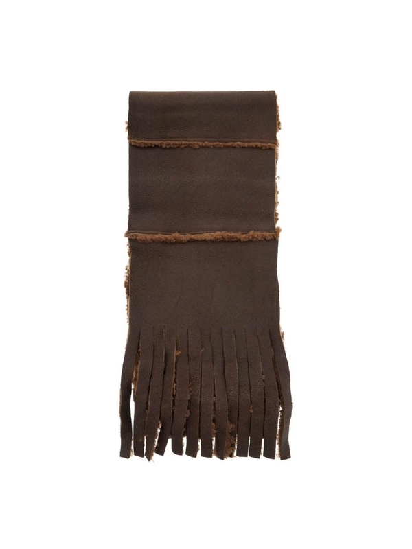 아워레가시 FW24 shearling scarf made A4248SR RUSTIC GRAIN BROWN SHEARLING