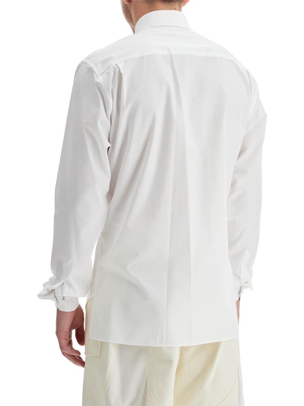 뮈글러 FW24 poplin shirt for men 24F1TO0723299 OFF WHITE