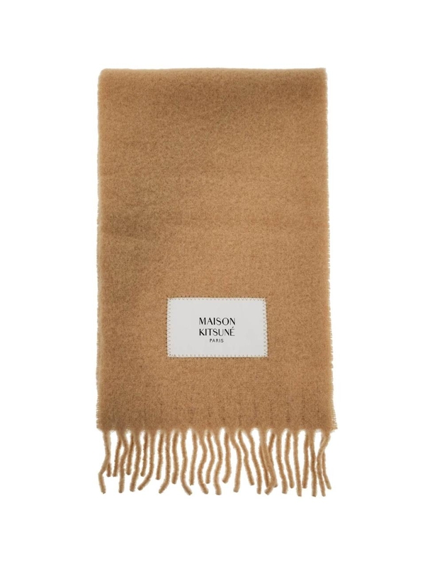 메종키츠네 FW24 alpaca wool scarf LM06206WA0022 CHAMOMILE