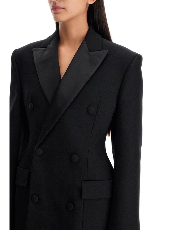 워드로브 NYC FW24 double-breasted blazer dress W4053R14 BLACK