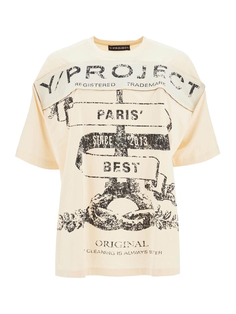 와이프로젝트 FW24 paris best t-shirt with 204TS017 J130 LIGHT SAND