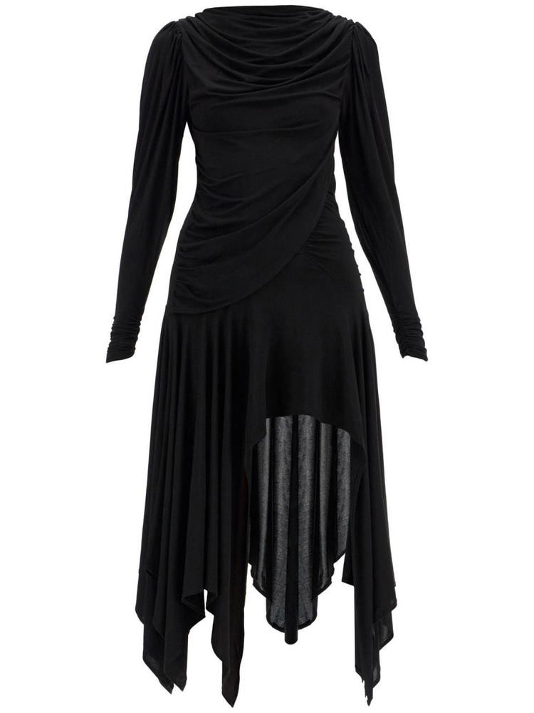 팔로마 울 FW24 melinda draped mini dress TD7801999 BLACK