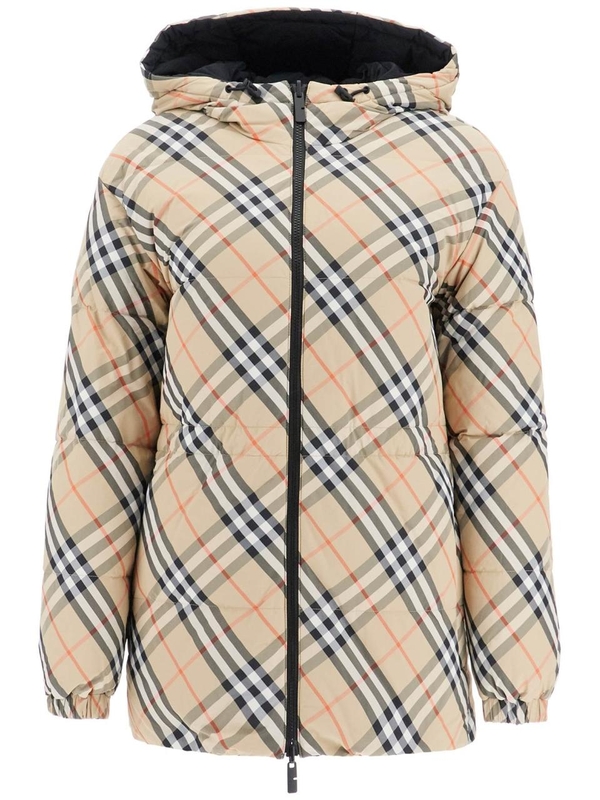 버버리 FW24 reversible midi down jacket 8094242 SAND IP CHECK