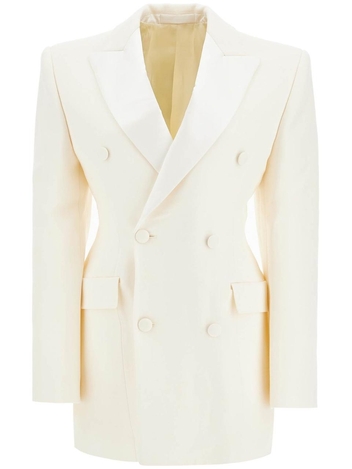 워드로브 NYC FW24 double-breasted blazer dress W4053R14 OFF WHITE