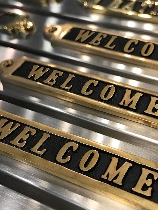 [덜튼] 철제 주물 웰컴 사인 WELCOME