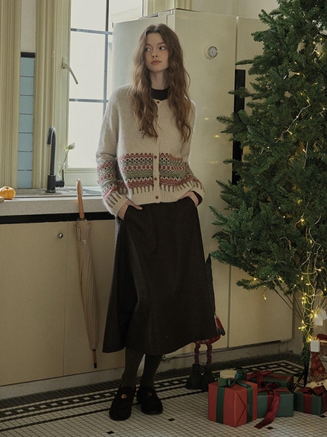 12/04 예약배송_PM_Winter flared wool long skirt