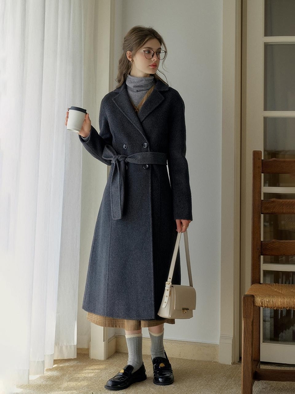 SR_A-line gentle wool coat