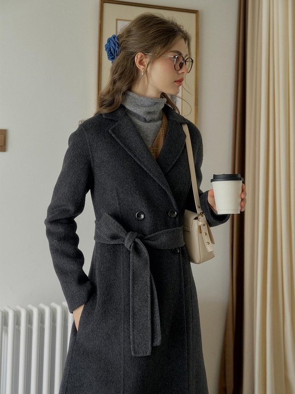 SR_A-line gentle wool coat