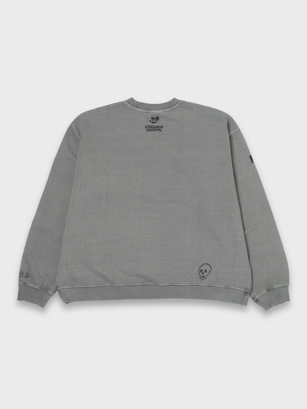 DOODLE CREW PIGMENT DYED - GREY