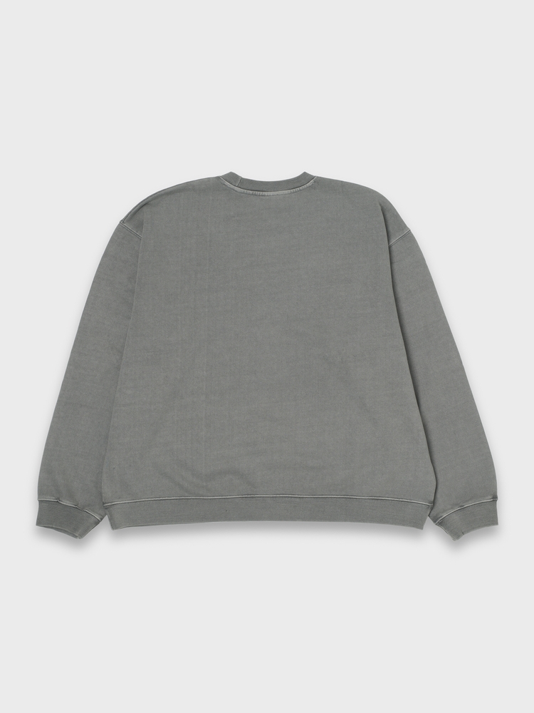 OUR FAMILY CREW PIGMENT DYED - GREY