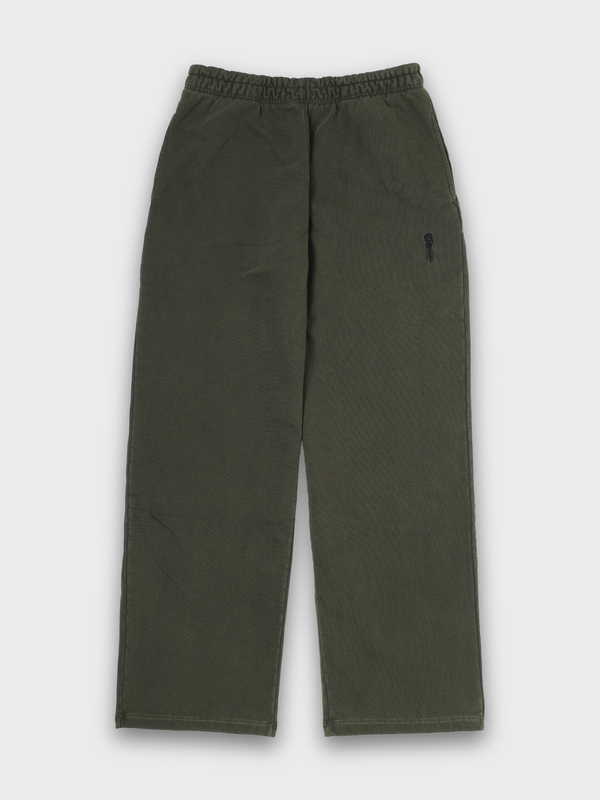 LOGO SWEATPANT PIGMENT DYED - KHAKI