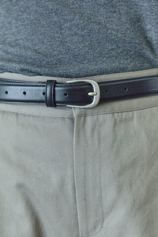 BOLD LEATHER BELT / BLACK