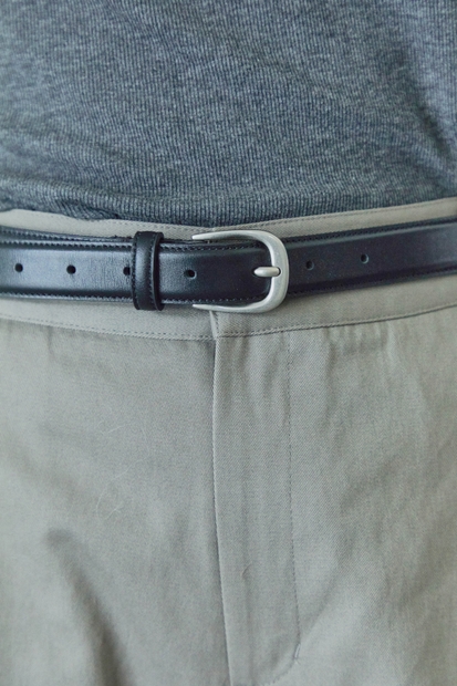 BOLD LEATHER BELT / BLACK