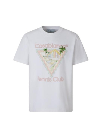 [해외배송] 24FW 카사블랑카 긴팔 셔츠 MPF24 JTS 001 04 TENNIS CLUB MOTIF ON THE FRONT